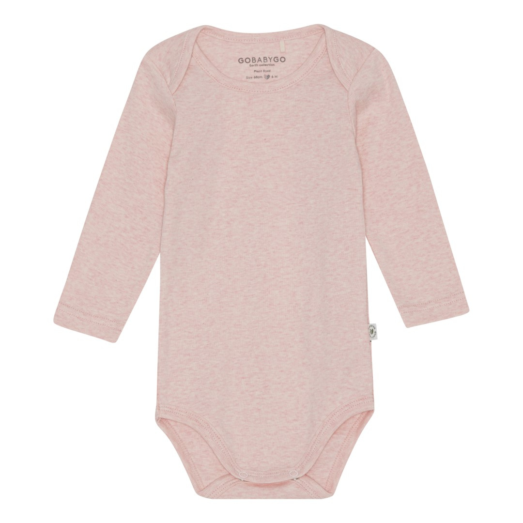 GoBabyGo Hazel hosszú ujjú body - rózsaszín