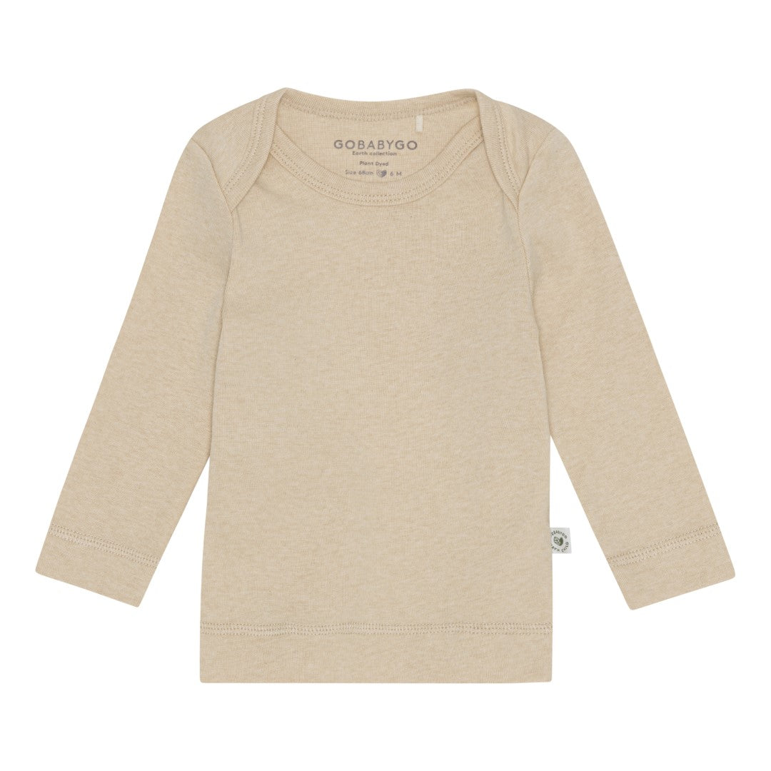 GoBabyGo Elm hosszú ujjú pulóver - zab