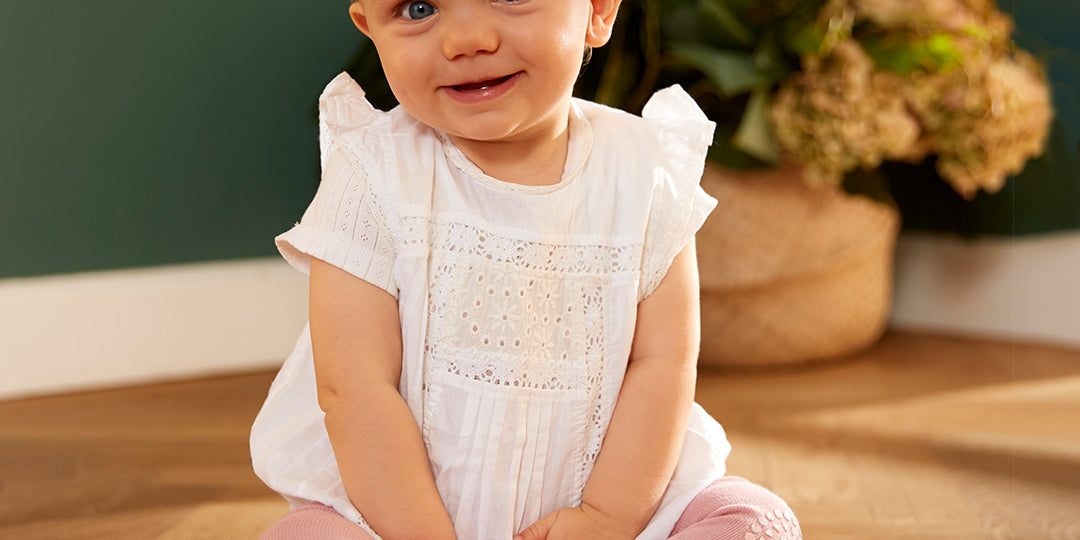 GoBabyGo csúszásgátlós harisnyanadrág - rózsaszín