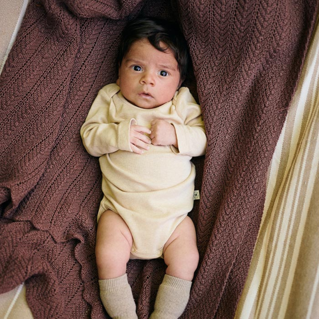 GoBabyGo Hazel hosszú ujjú body - zab