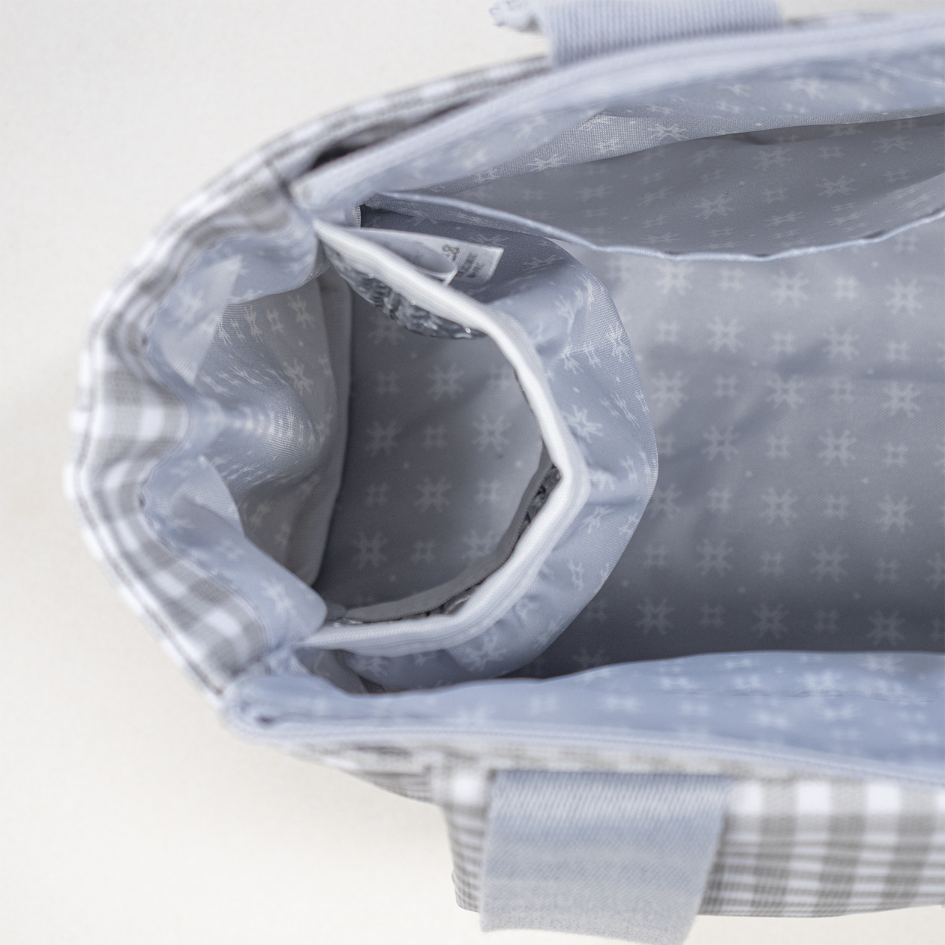 Babakocsi táska - I love Vichy (Szürke)