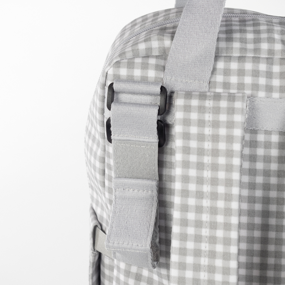 Pelenkázó hátizsák - I love Vichy (Szürke)