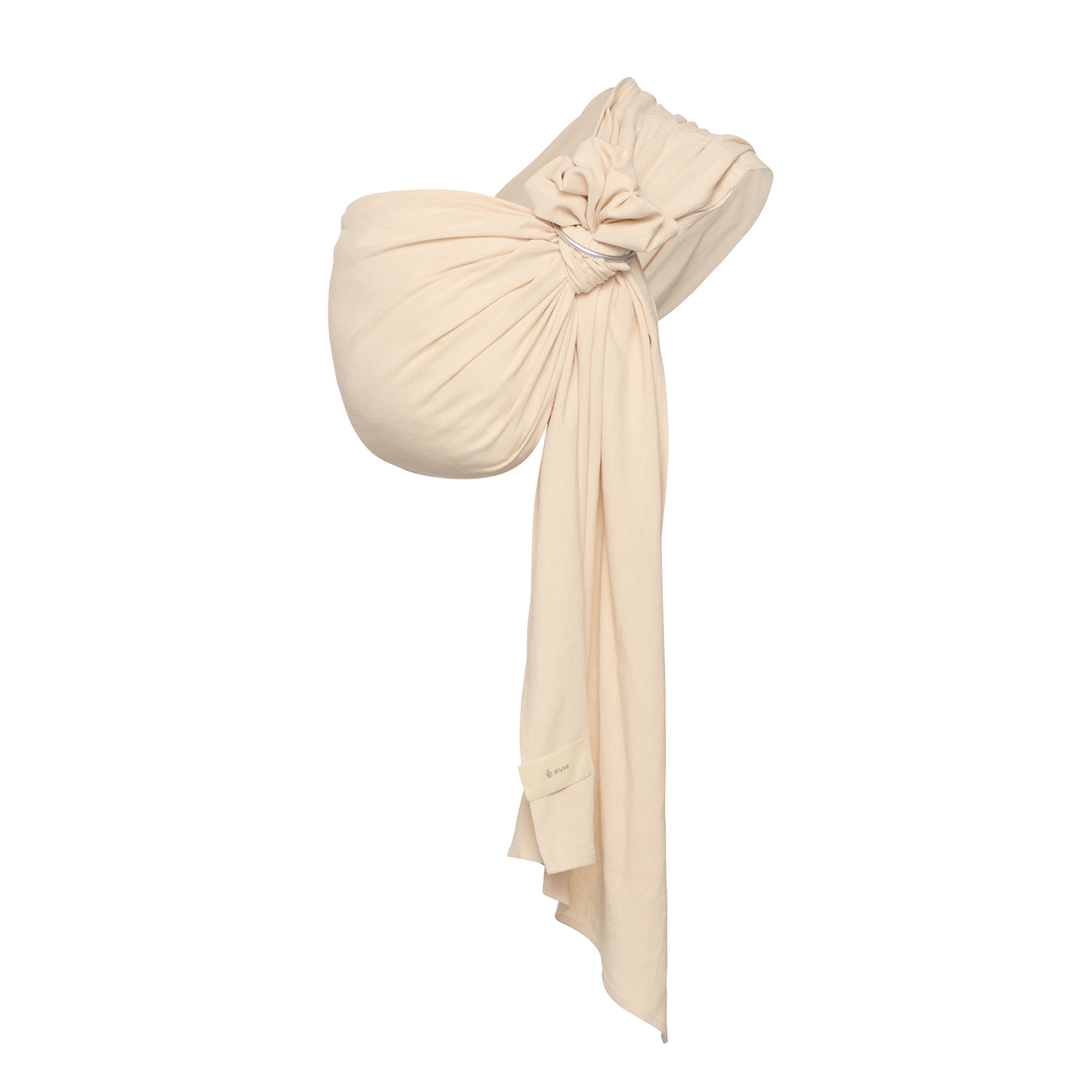 Elysé prémium karikás kendő natúr színben