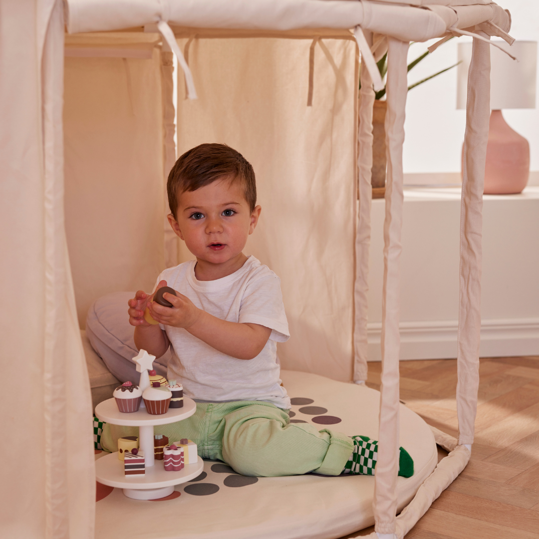 Fa játék sütemények gyerekeknek