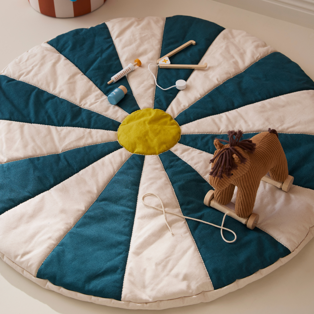 Kid's Concept cirkusz játszószőnyeg - kék