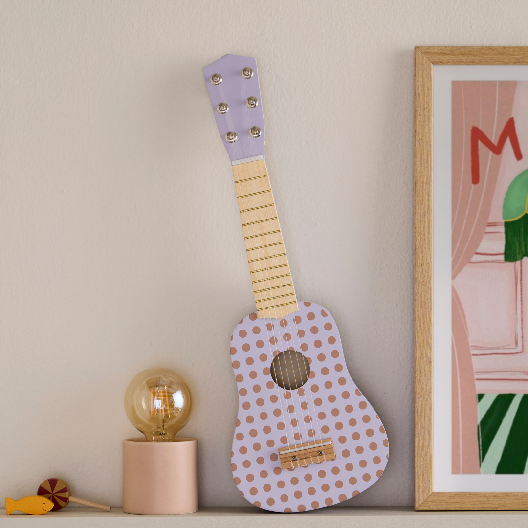 Kid's Concept játékgitár (lila pöttyös)