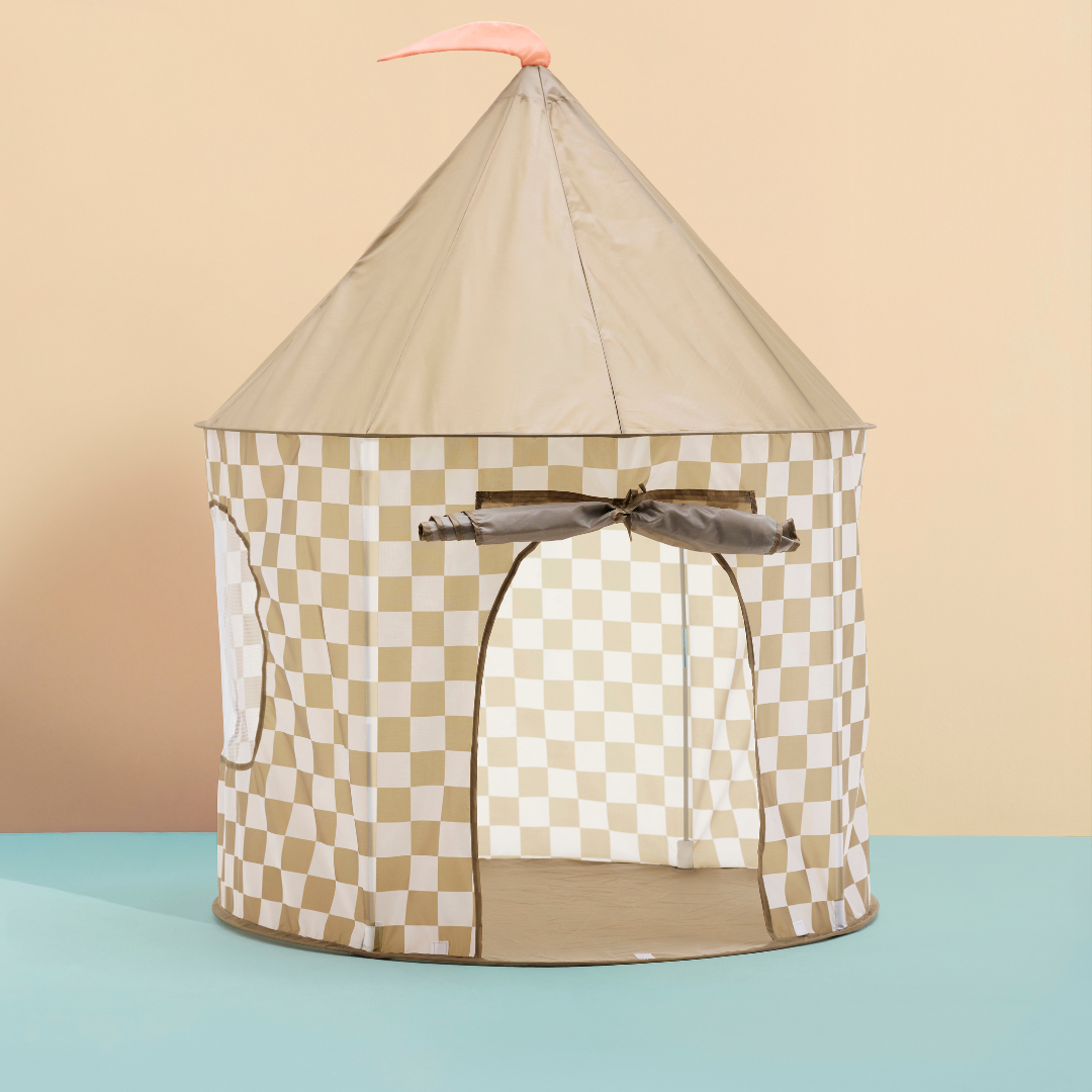 Kid's Concept játszósátor (khaki kockás)