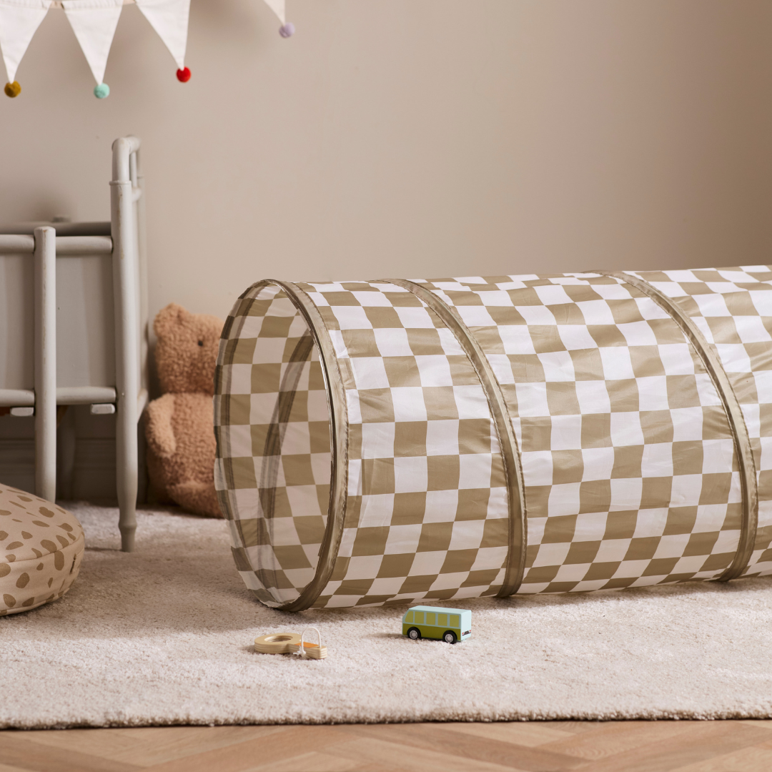 Kid's Concept mászóalagút (khaki kockás)