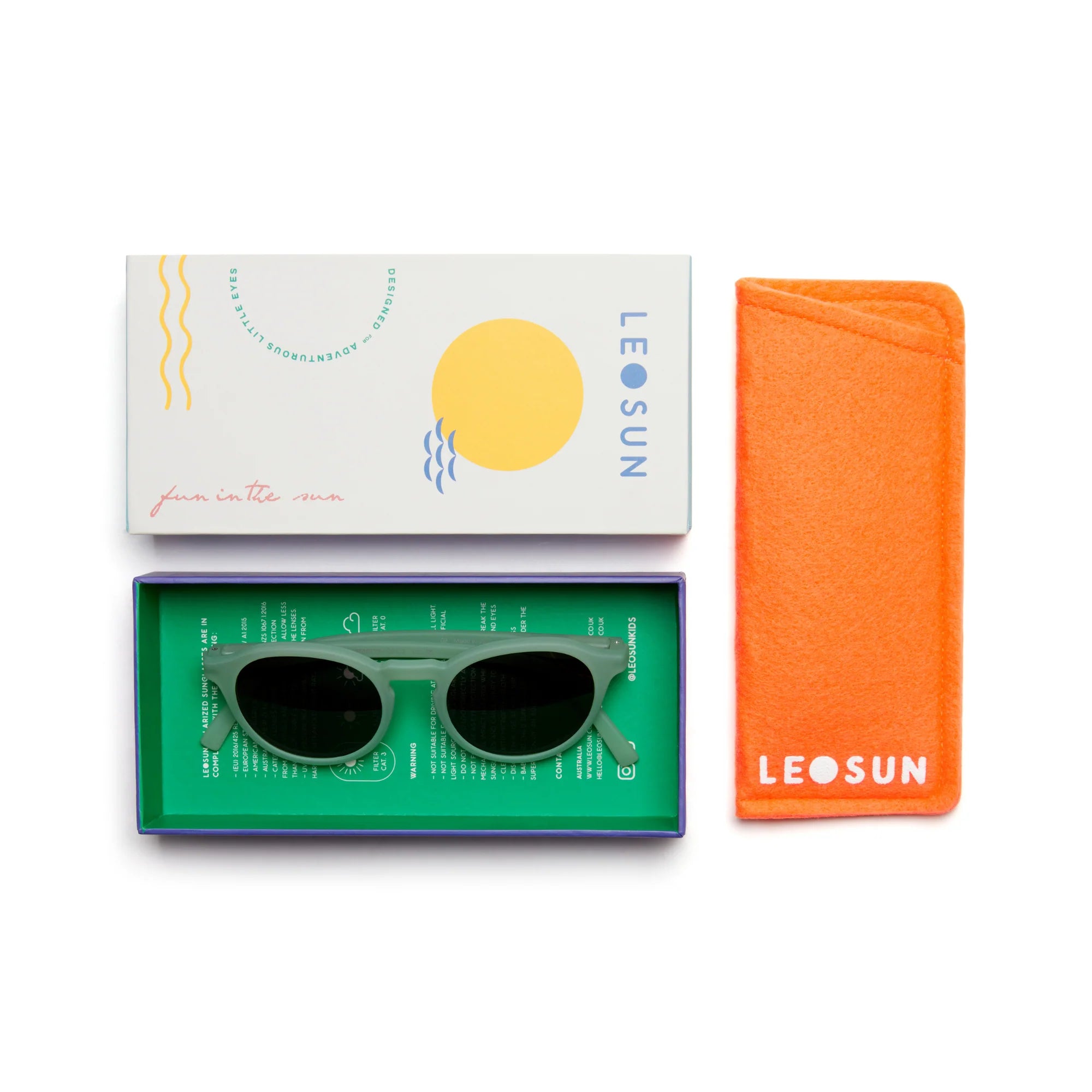 Leosun gyerek napszemüveg - Zsálya