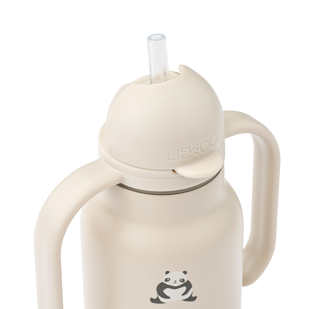 Liewood Kimmie gyerek szívószálas kulacs (250 ml) - panda