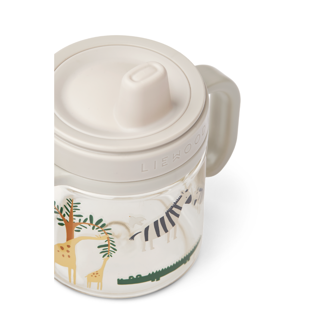 Liewood Kylo tritán cseppmentes tanulópohár - szafari (homok)