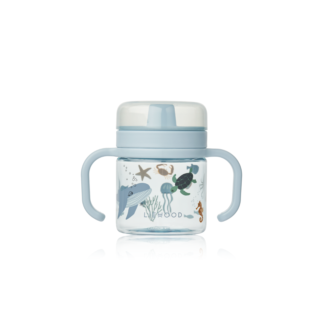 Liewood Kylo tritán cseppmentes tanulópohár - tengeri állatkák