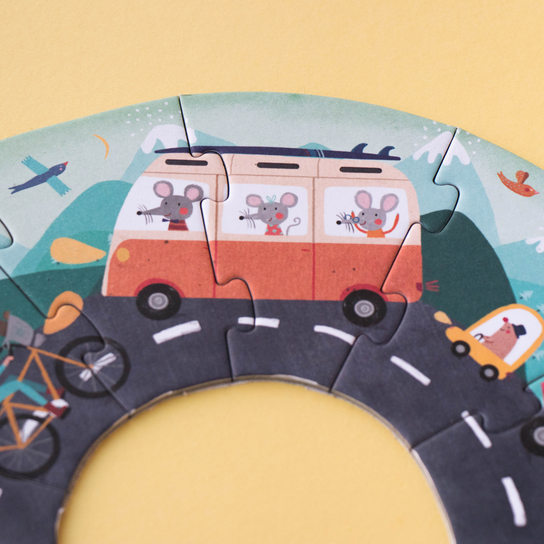 londji Bip Bip autós puzzle