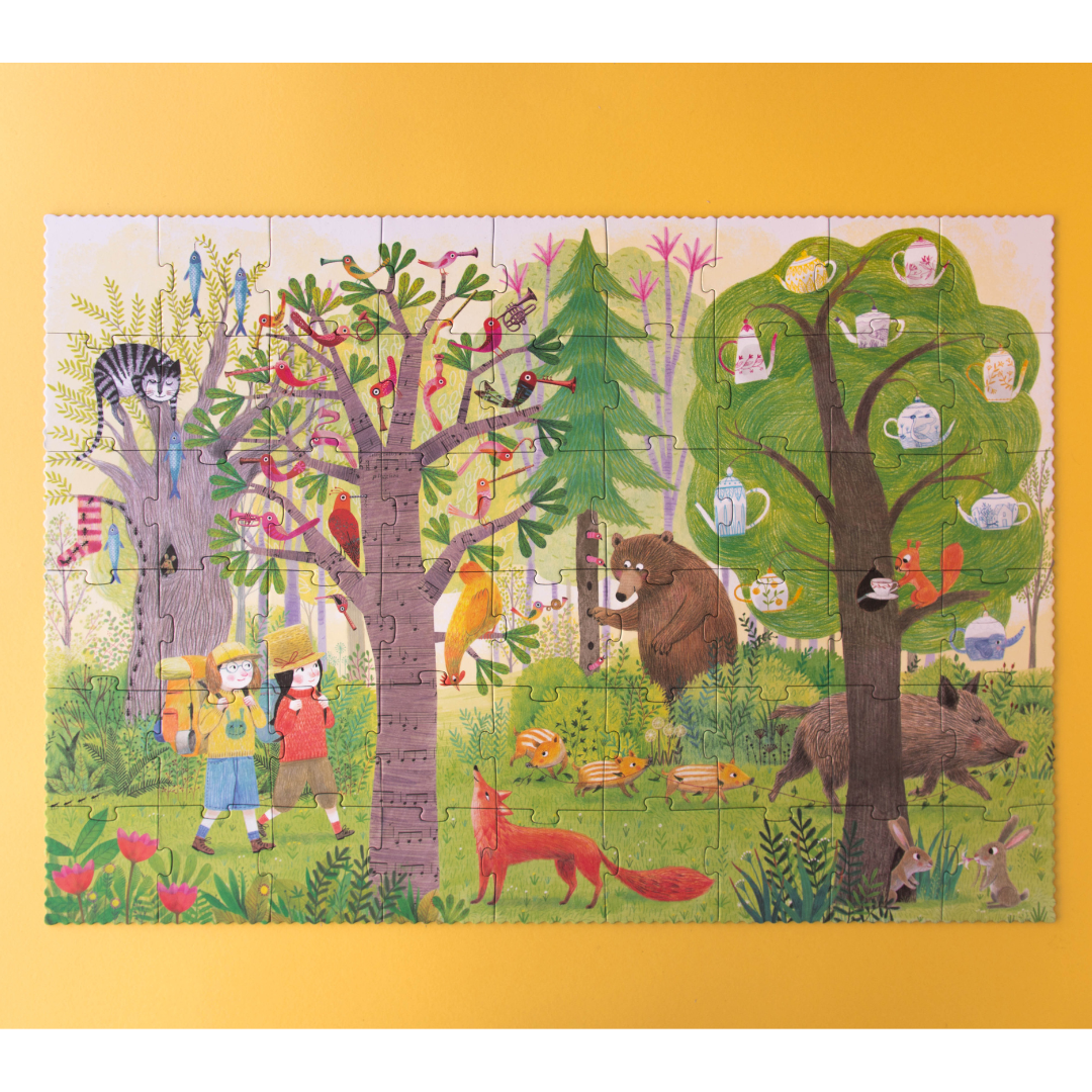 Puzzle gyerekeknek a londji márkától - kirakó játék éjszaka-nappal témával - ajándékötlet - Pippadu