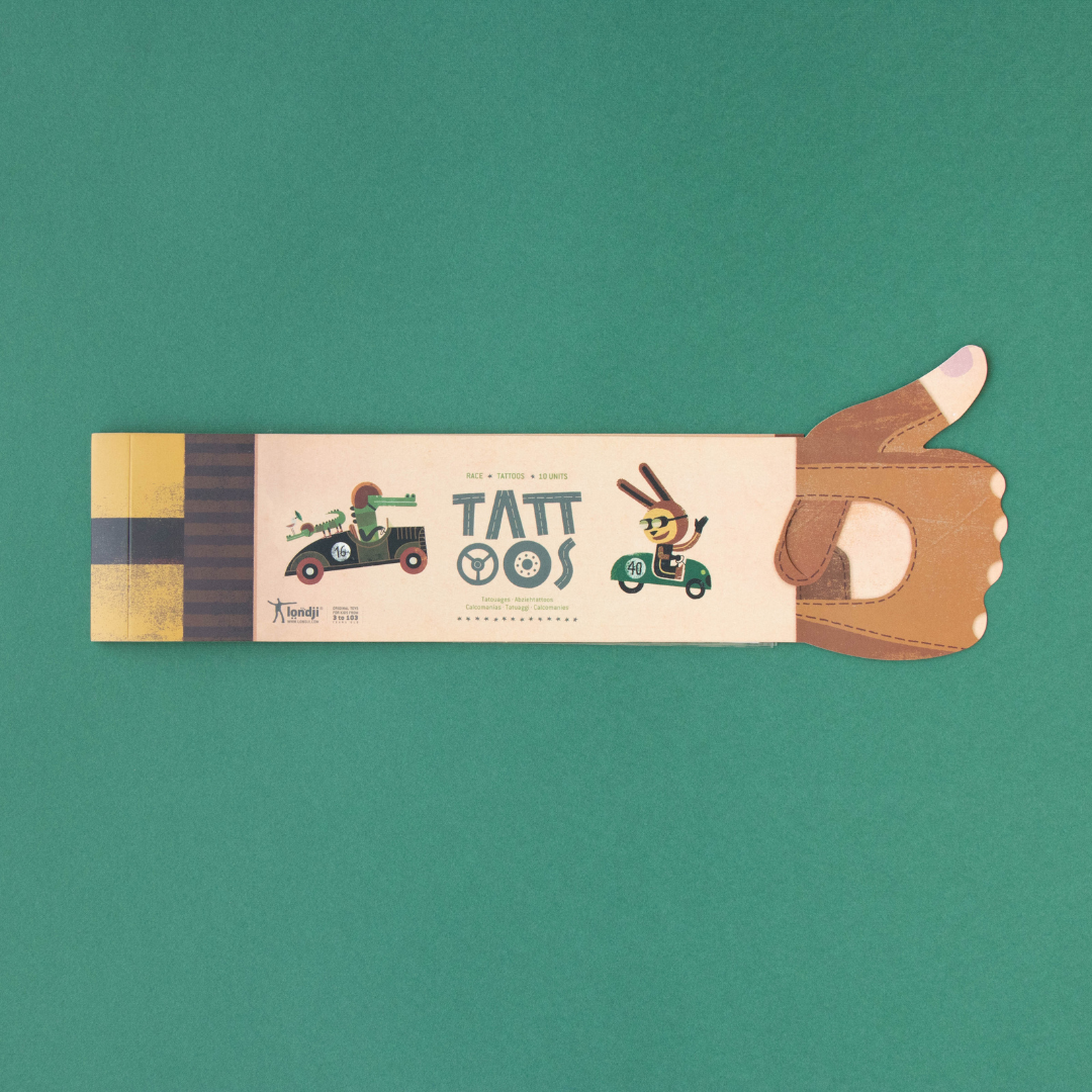 Londji gyerek tetoválás - Autóverseny