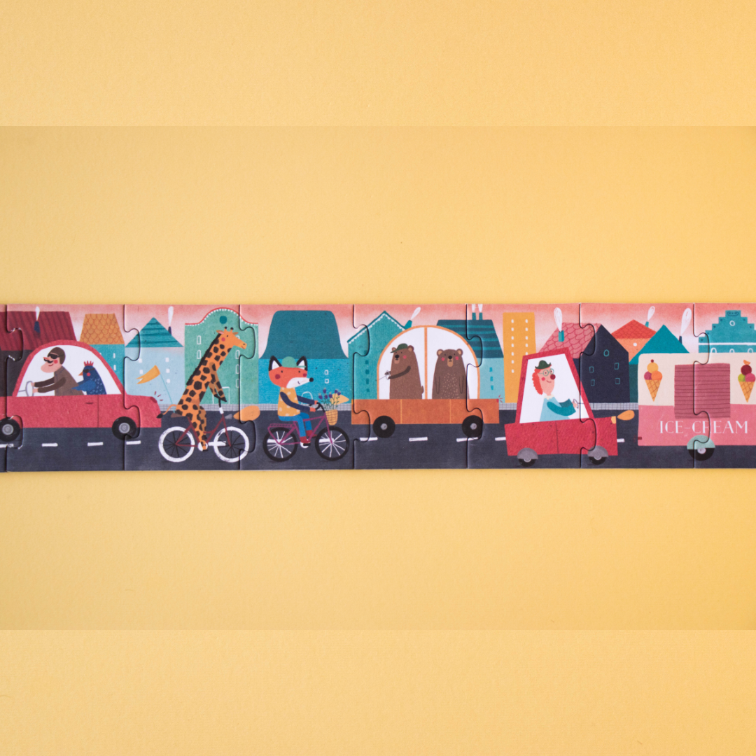 londji puzzle Pippadu polcain autók