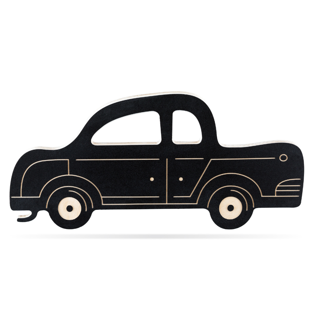 Krétás rajztábla gyerekeknek retro autó formában