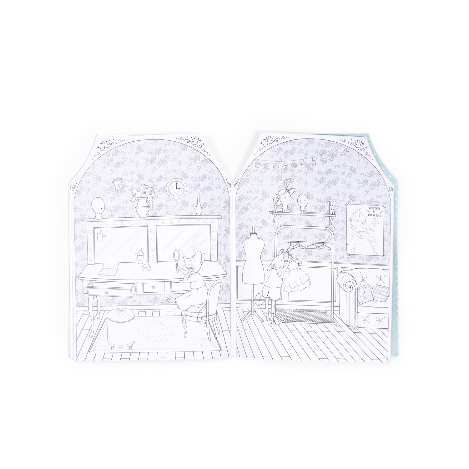 Moulin Roty - Matricázó és színező album - Tánciskola