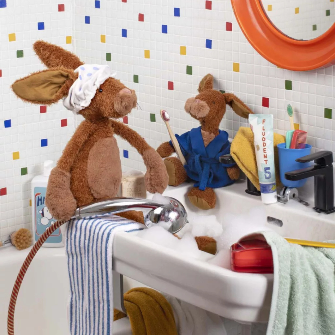 Moulin Roty Barna nyuszi plüss gyerekeknek