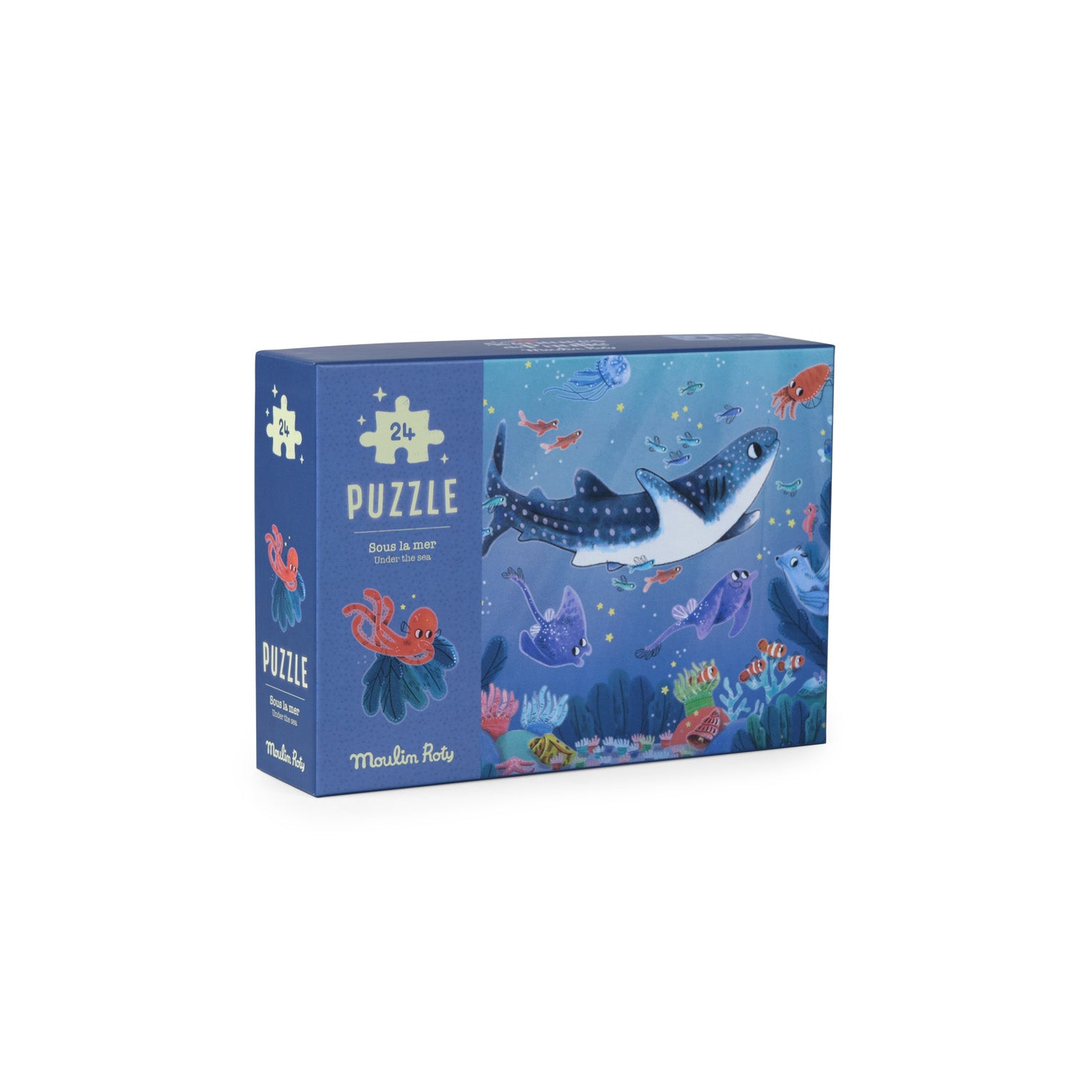 Moulin Roty foszforeszkáló puzzle - Pál polip kalandjai