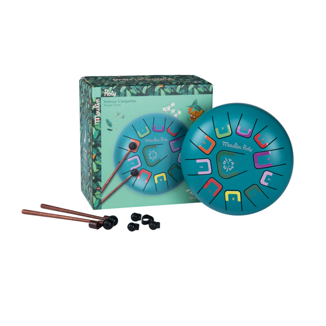 Moulin Roty kicsi handpan játékhangszer