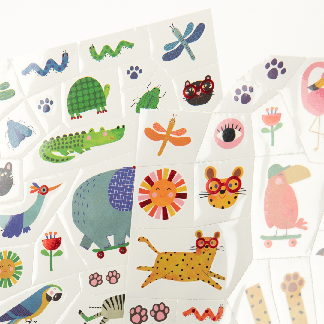 Moulin Roty tetováló matrica - Kicsikék - gyerekeknek