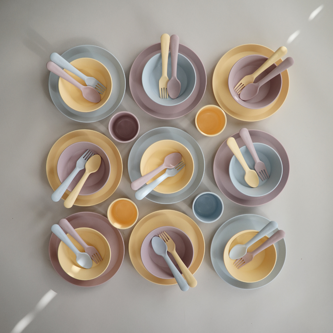 Négyzetes mélytányér - rózsa