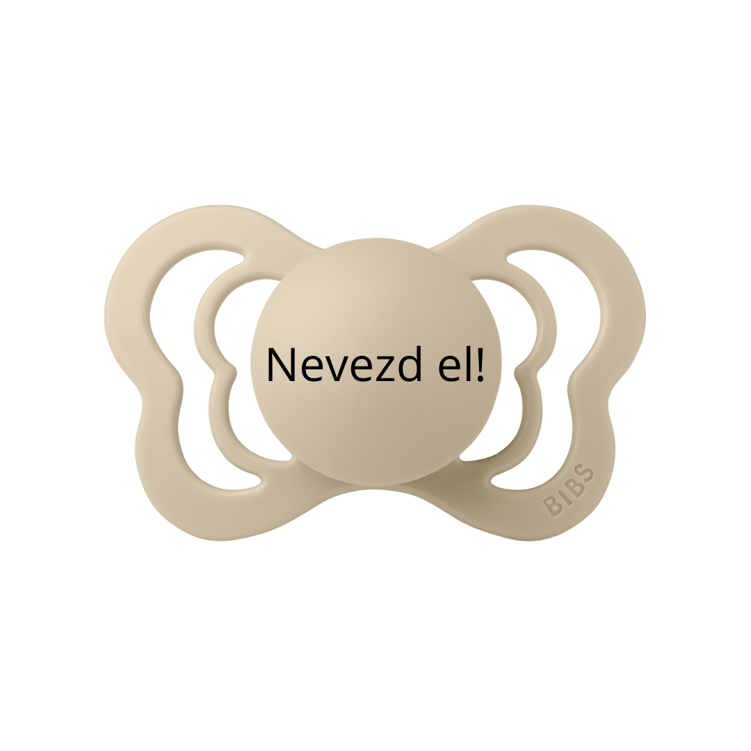 Nevesített BIBS Couture cumi - vanília