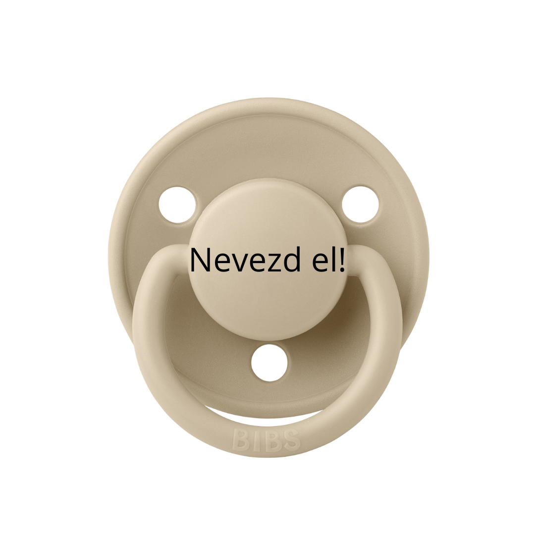 Nevesített BIBS De Lux cumi - vanília