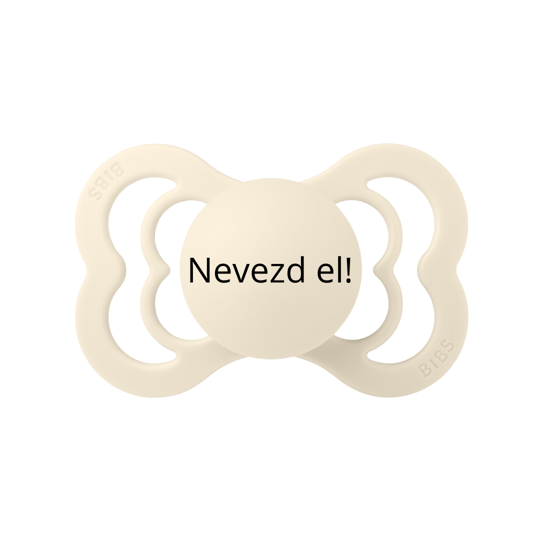 Nevesített BIBS Supreme cumi - krémfehér