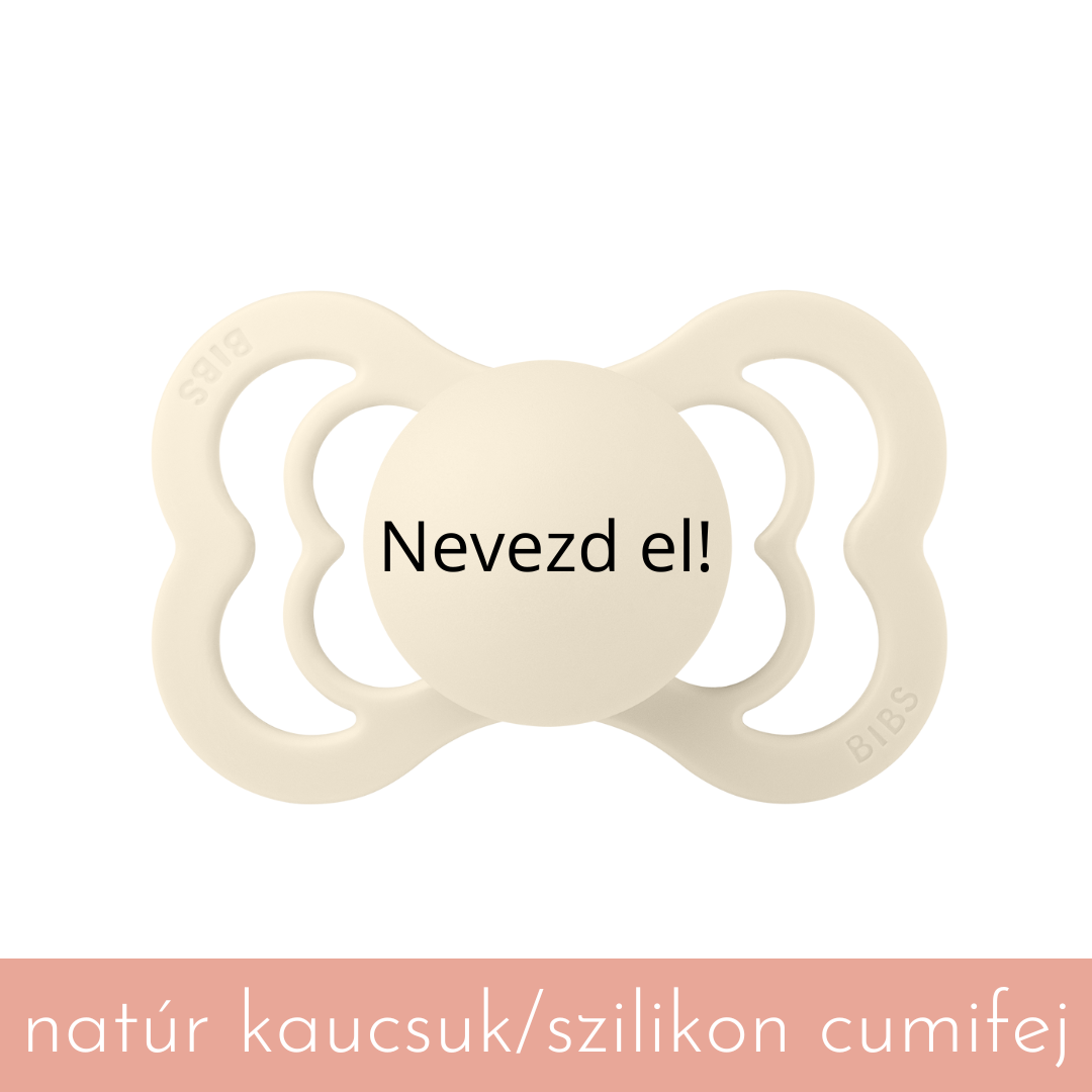 Nevesített BIBS Supreme cumi - krémfehér