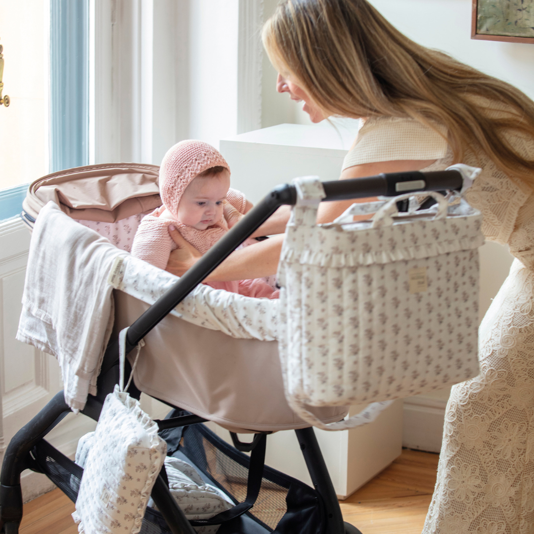 Pelenkázó táska - Botton (Virágos)