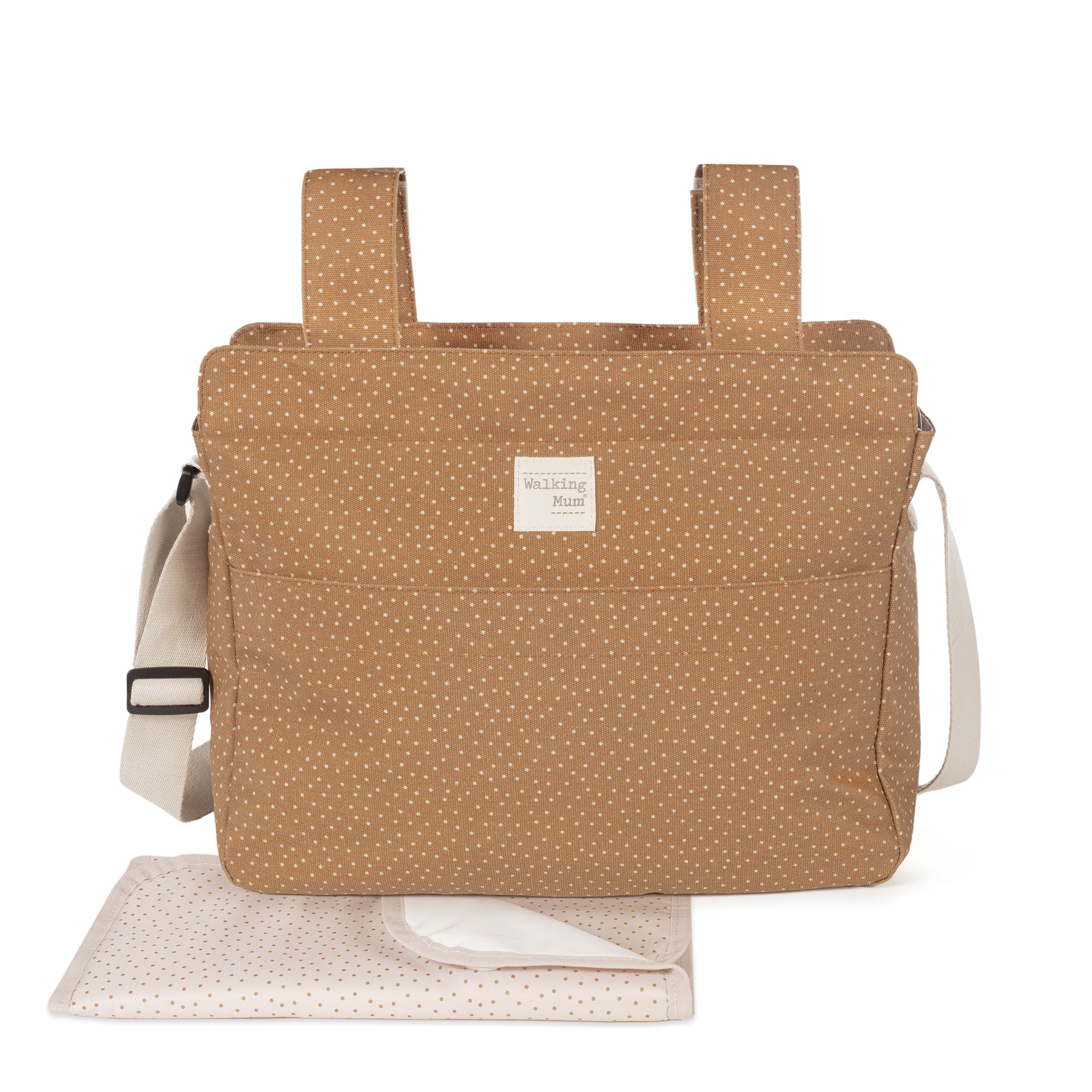 Pelenkázó táska - Pöttyös (Fahéj)