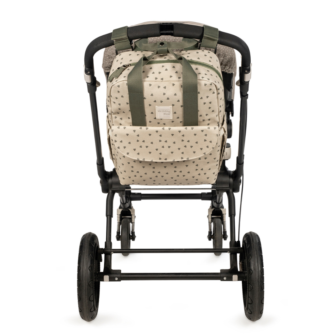 Pelenkázó hátizsák - Csupaszív (Olíva)