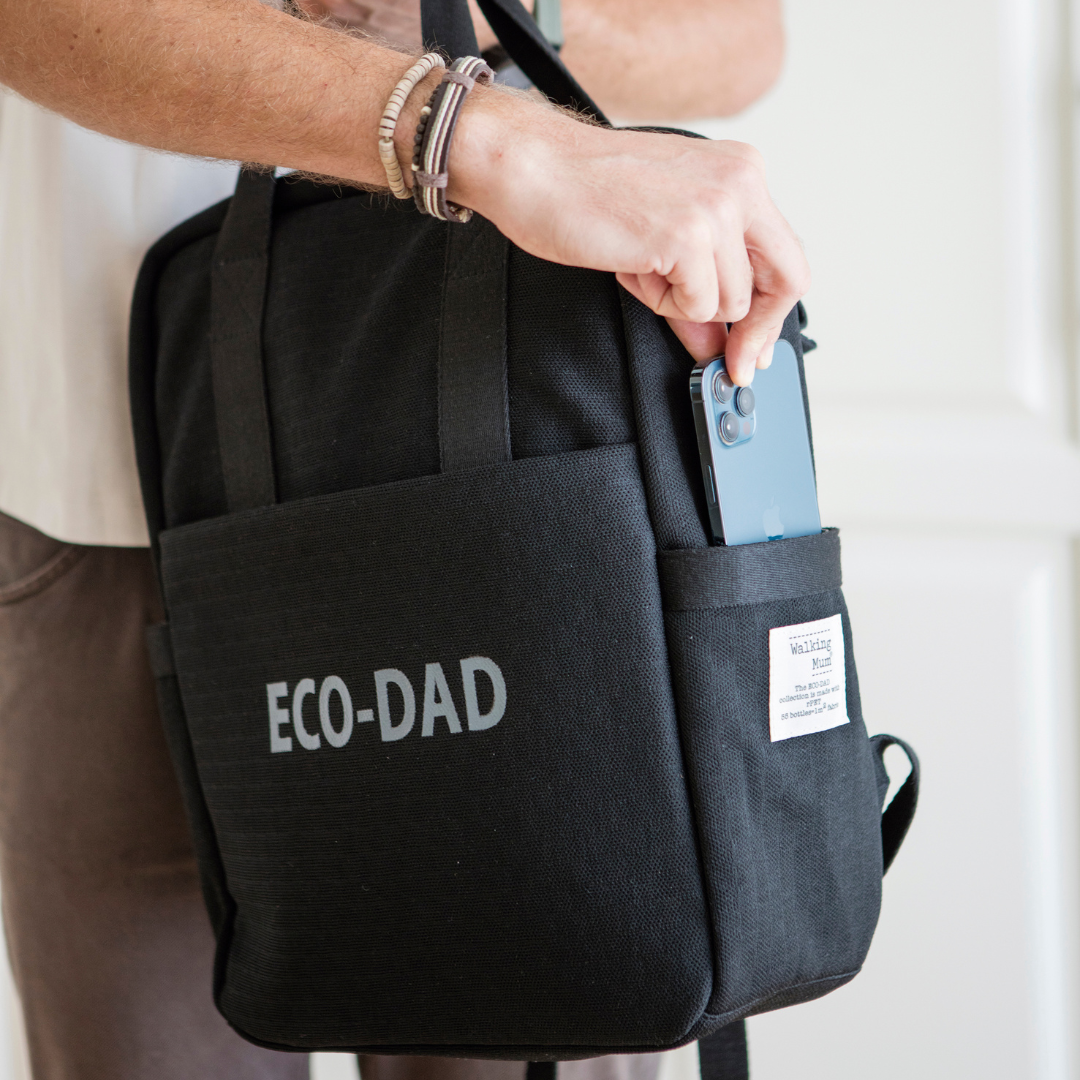 Pelenkázó hátizsák - Eco Dad XL (Fekete)