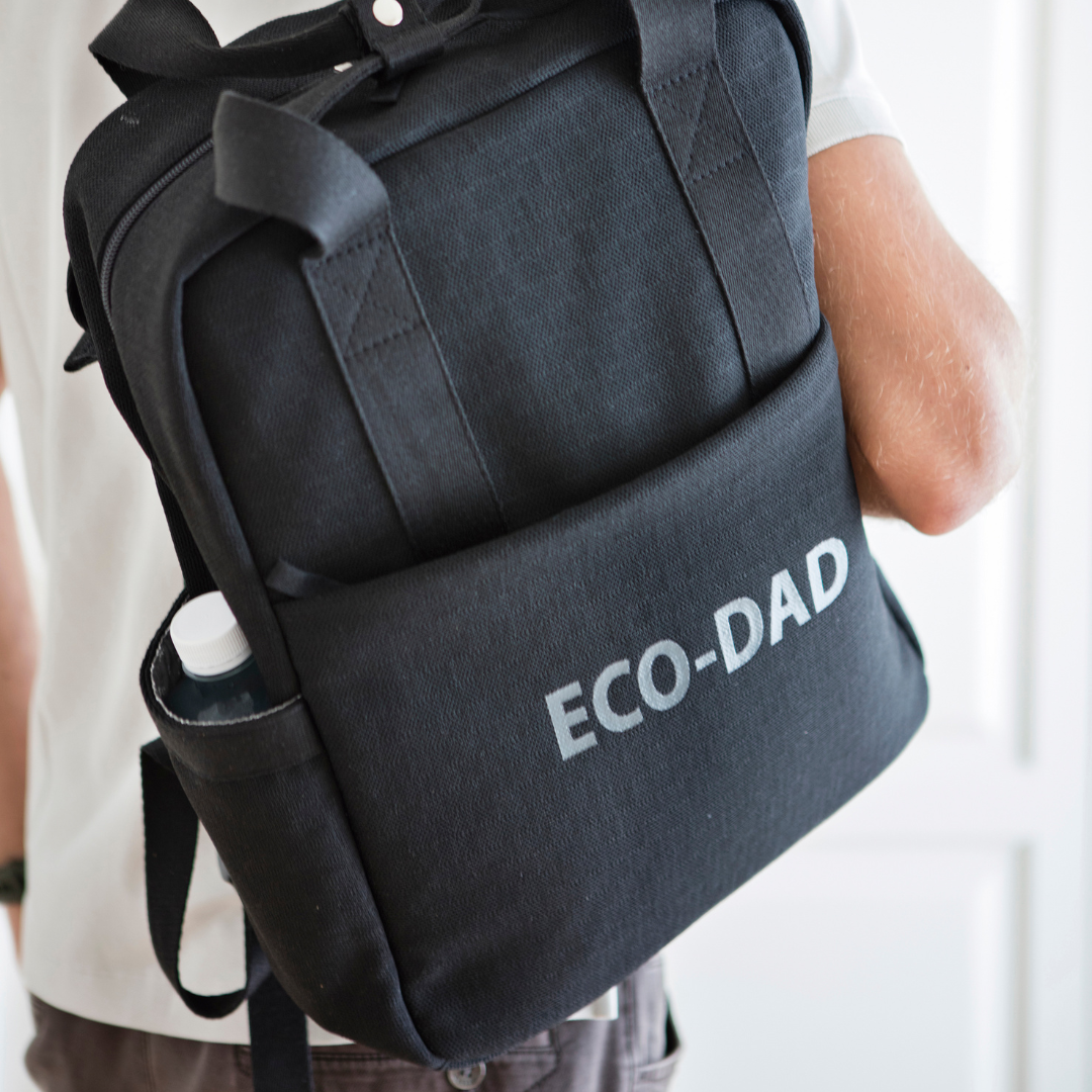 Pelenkázó hátizsák - Eco Dad XL (Fekete)