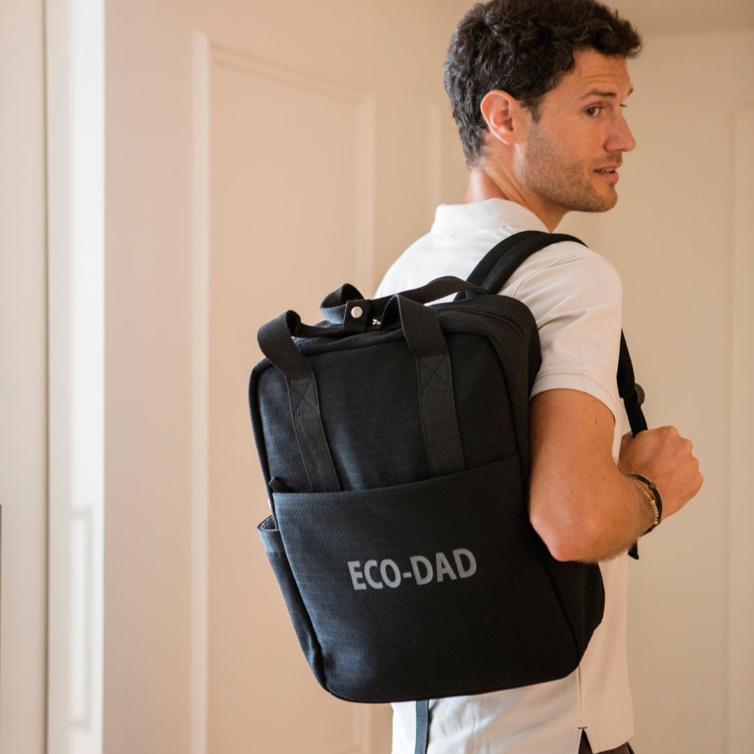 Pelenkázó hátizsák - Eco Dad XL (Fekete)