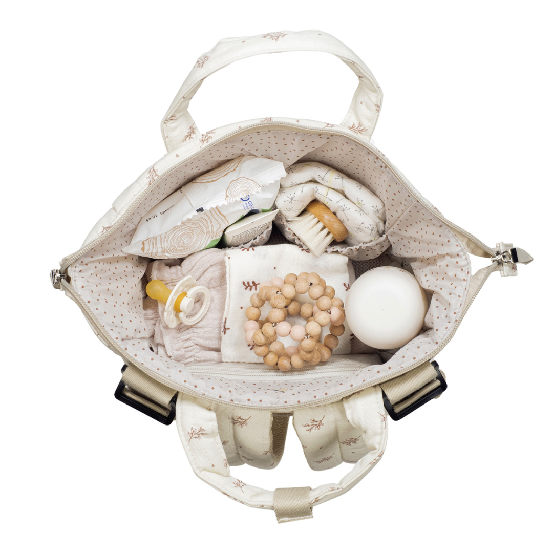 Pelenkázó hátizsák - Mimóza (Rózsaszín)