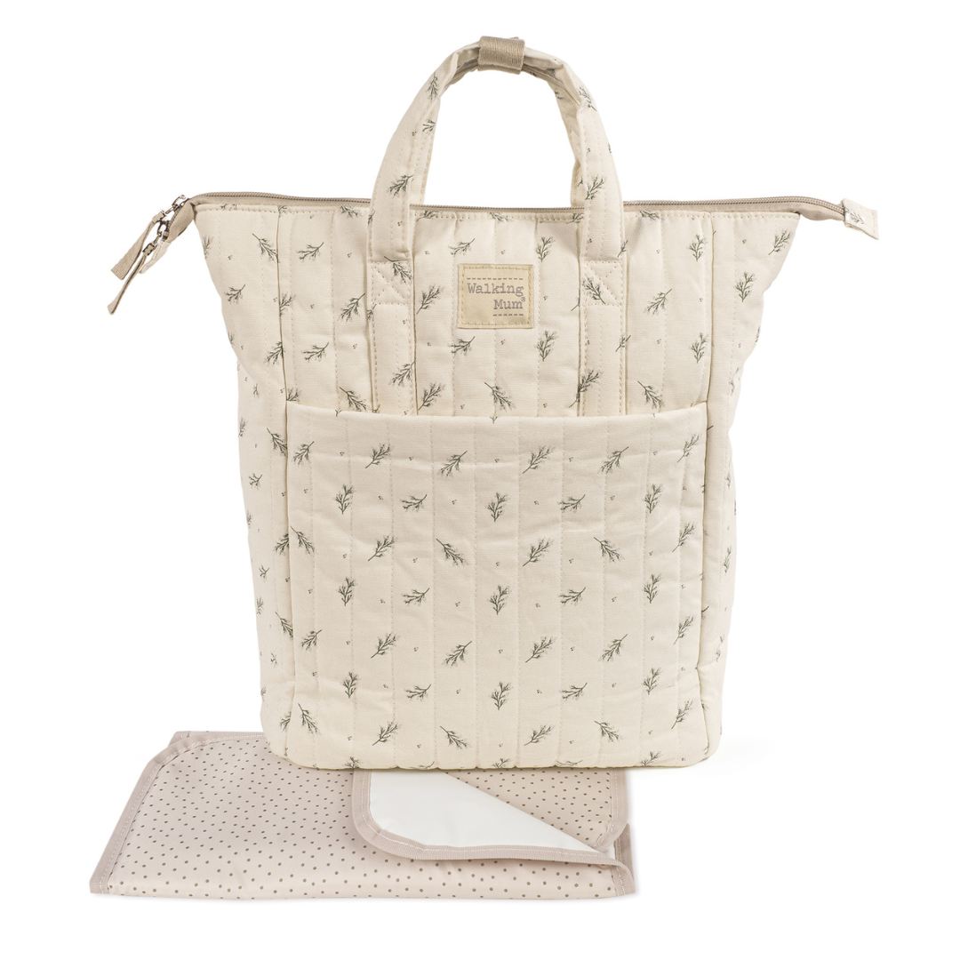 Pelenkázó hátizsák - Mimóza (Zöld)