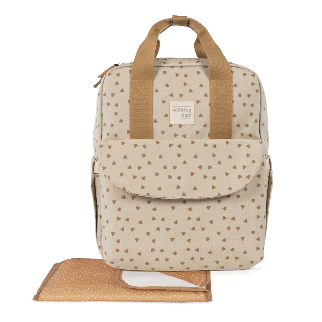 Pelenkázó hátizsák - Csupaszív (Fahéj)