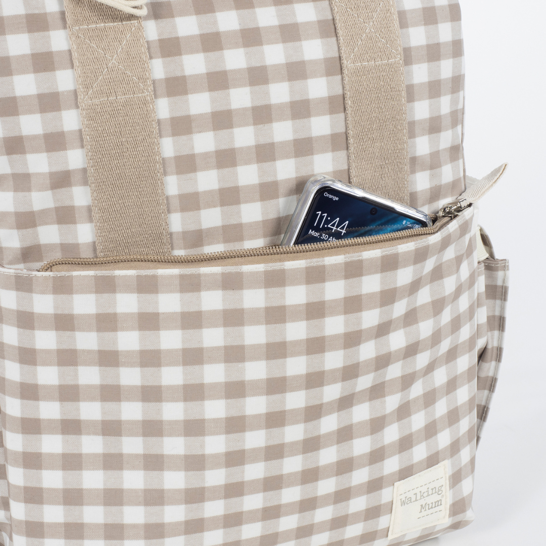 Pelenkázó hátizsák Caetana bézs