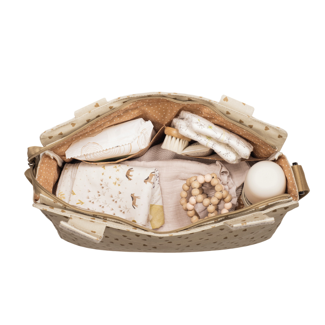 Pelenkázó táska - Csupaszív (Fahéj)