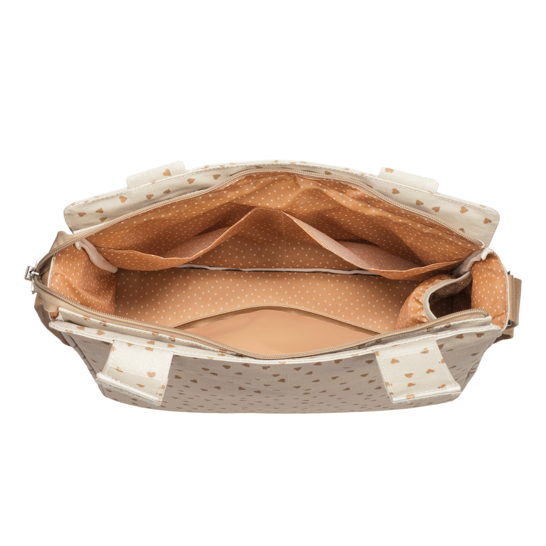 Pelenkázó táska - Csupaszív (Fahéj)