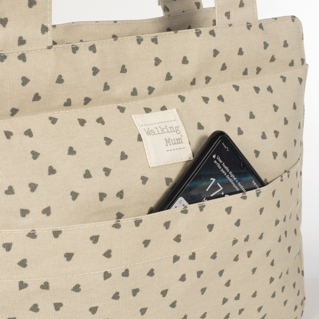 Pelenkázó táska - Csupaszív (Olíva)