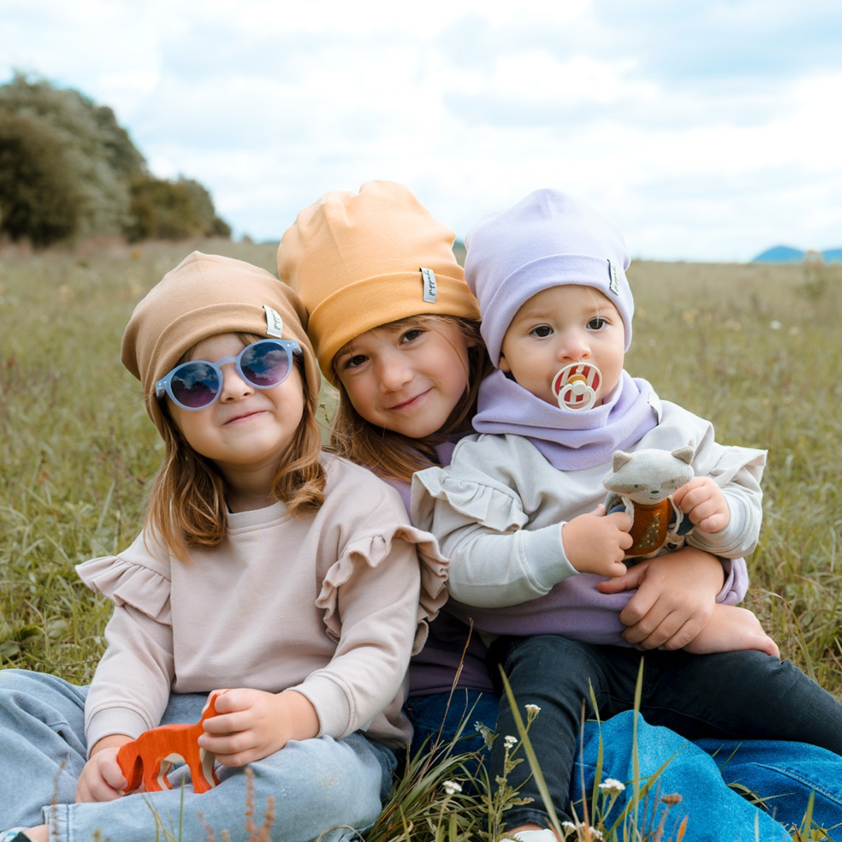 Pippadu beanie sapkák - kézzel készült, kétrétegű sapka vagány színekben baba és felnőtt méretben
