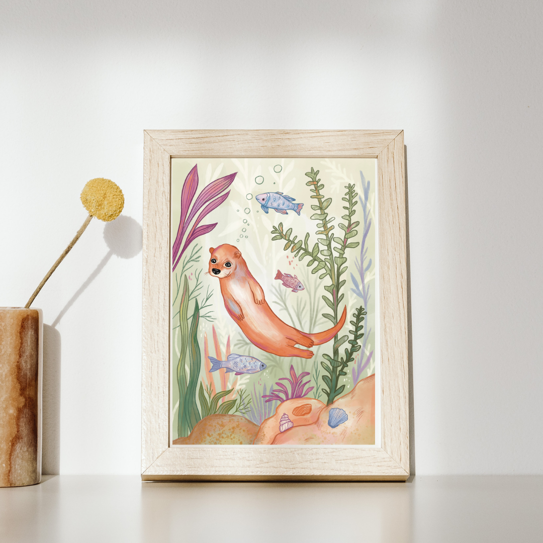 Pippadu gyerekszoba poszter - vidra