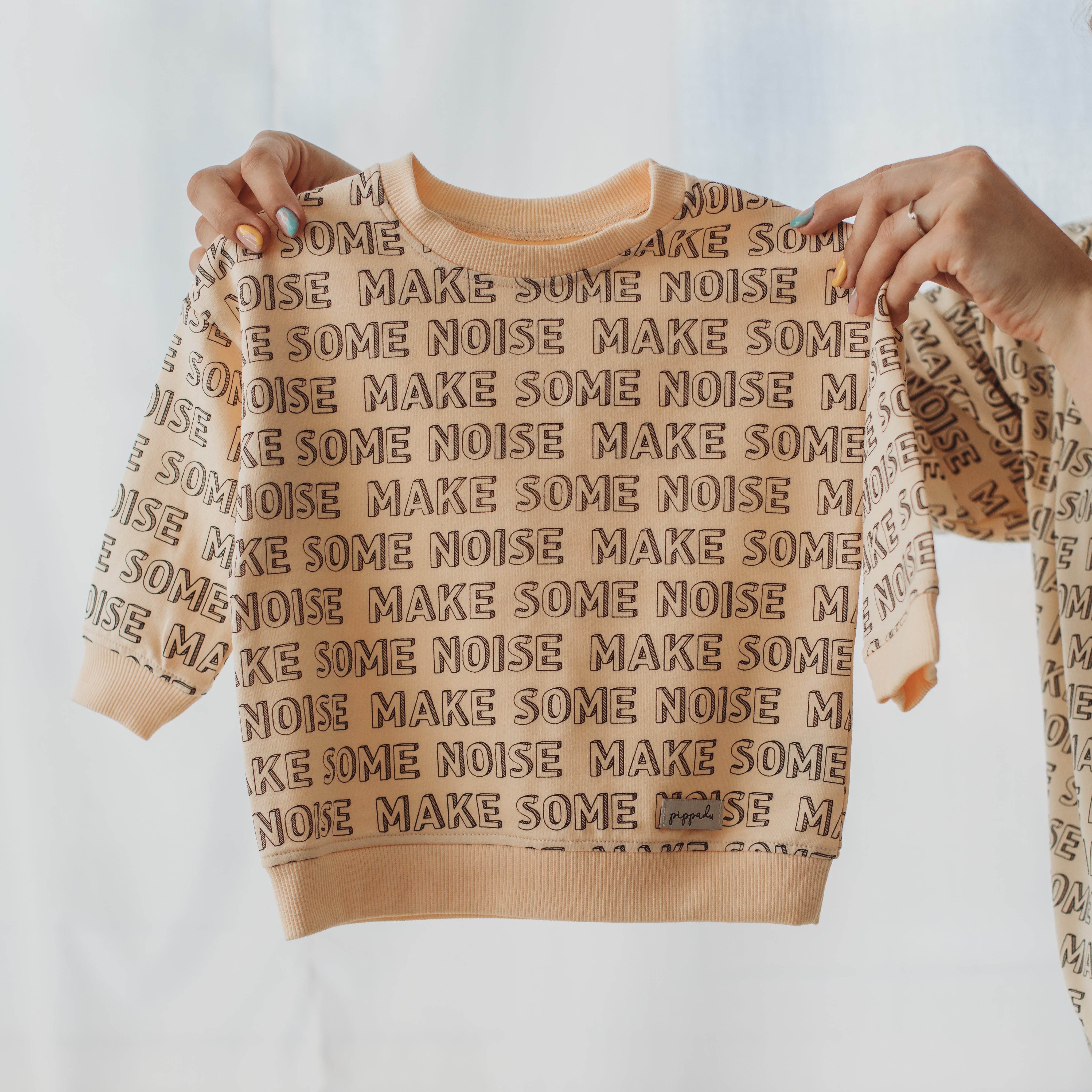 Gyerek pulóver több méretben make some noise felirattal - pippadu