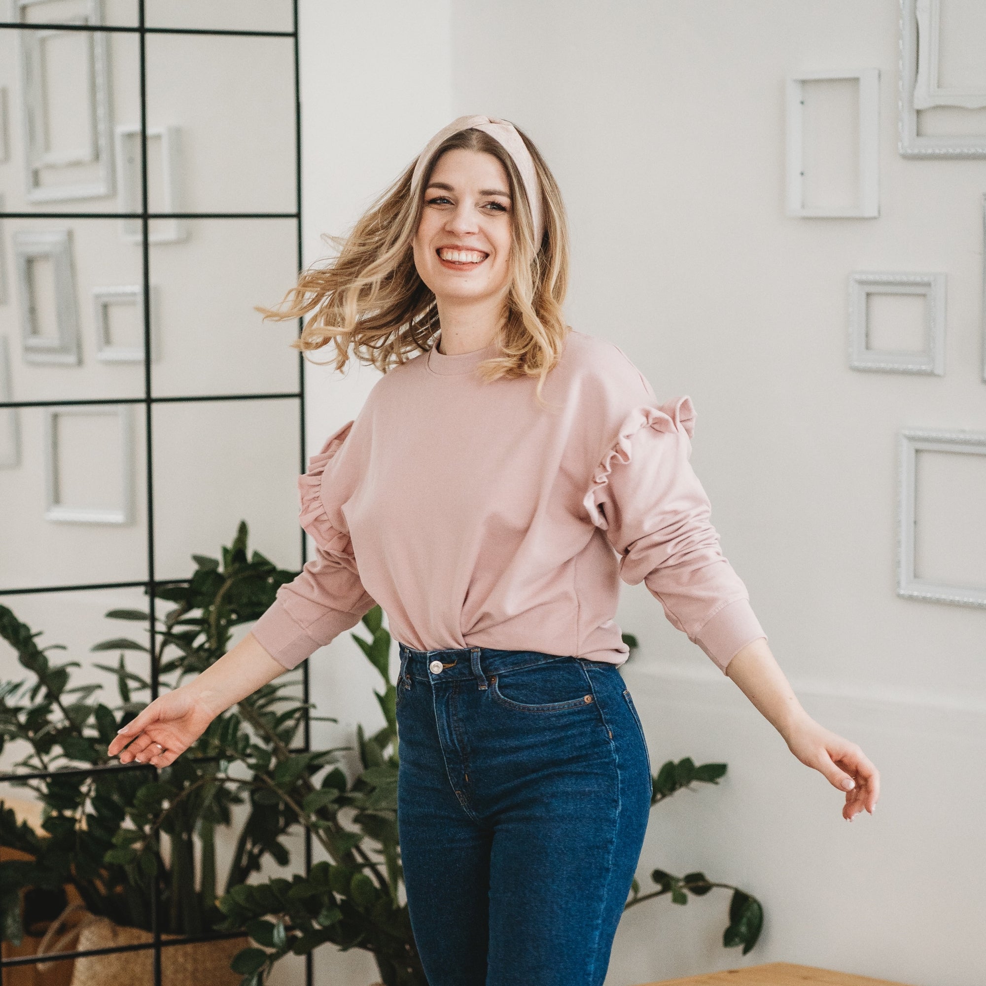 Turbán fejpánt - fekete - Pippadu