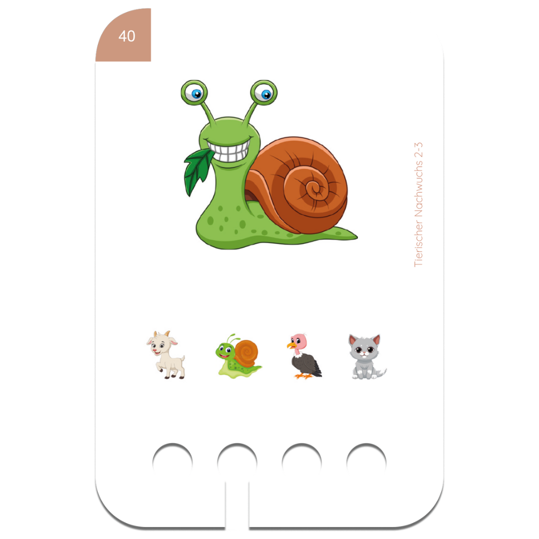 Puncho kiegészítő kártyacsomag 2-3 éves kortól Állatok és kicsinyeik