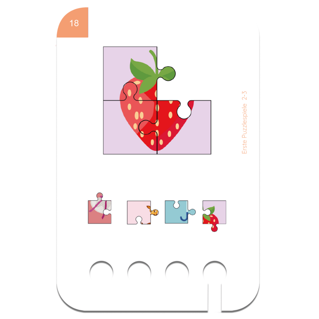 Kiegészítő kártyacsomag kirakó témában 2-3 éves kortól a Puncho fa tanulódobozhoz